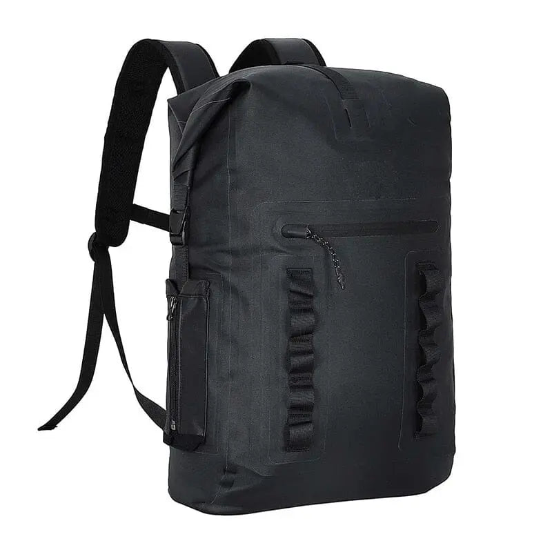 Sac à dos noir étanche avec bretelles ajustables