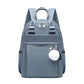 Sac à dos bleu avec multiples compartiments pratiques