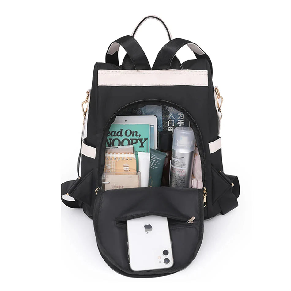 Détail de la fermeture arrière sécurisée du sac à dos