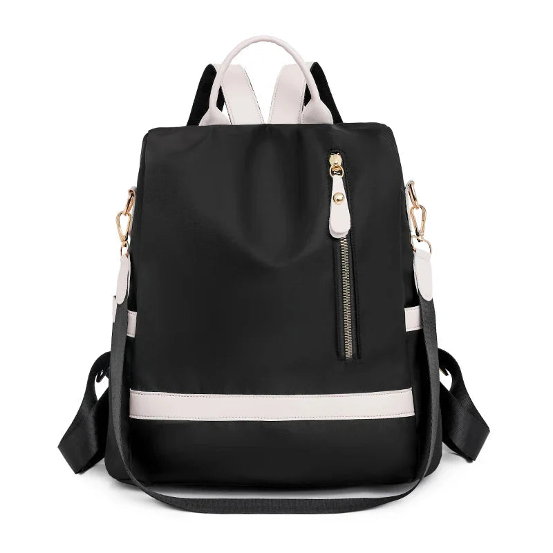Version noire du sac à dos avec design minimaliste