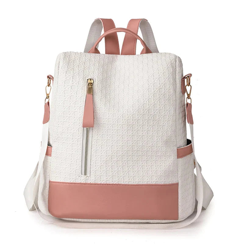 Sac à dos rose pour femme, style et sécurité