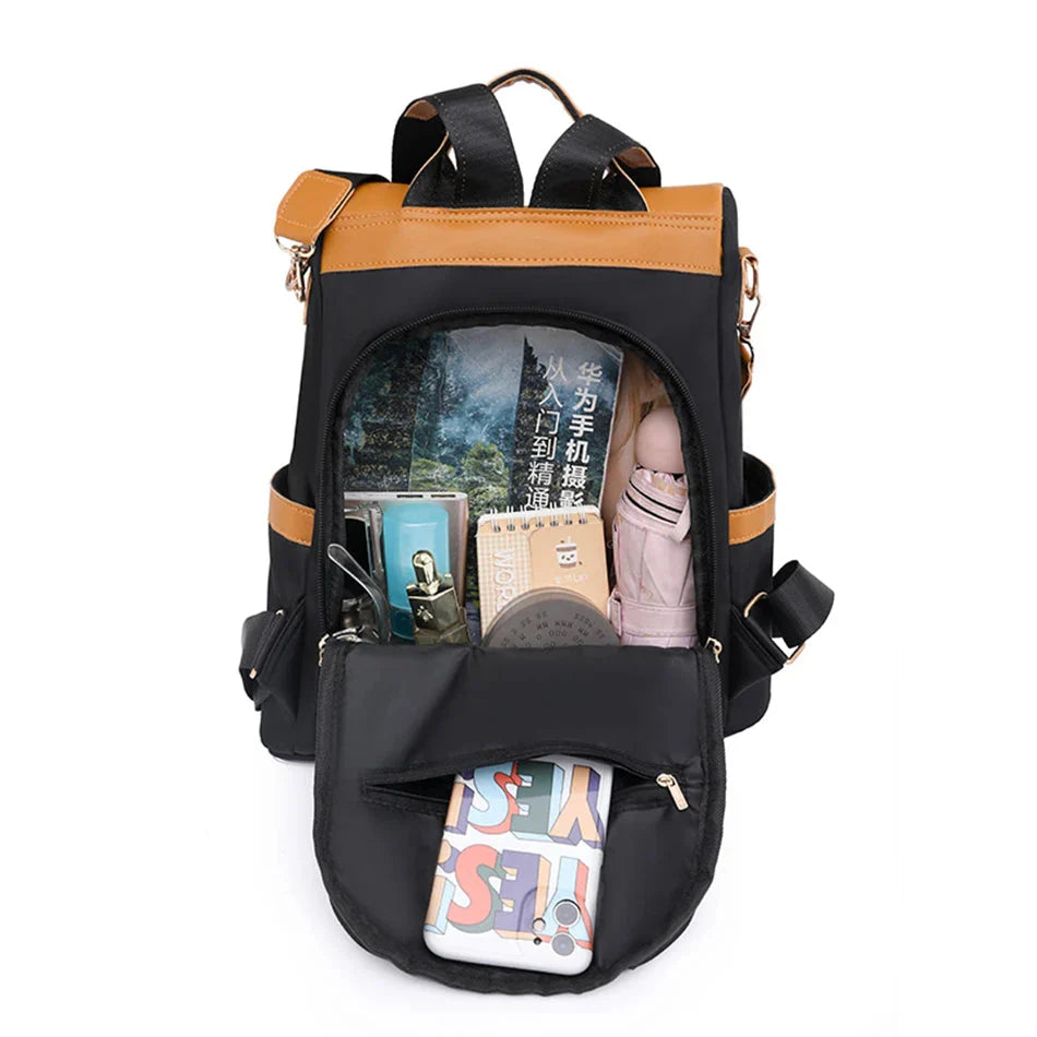 Sac à dos antivol avec fermeture arrière sécurisée