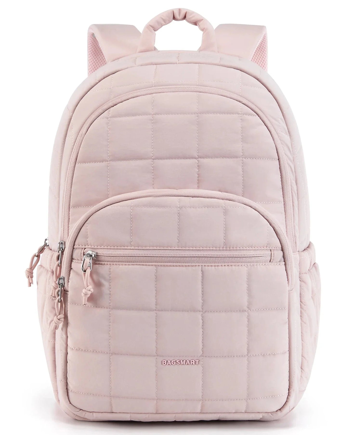 Sac à dos matelassé en couleur rose élégant