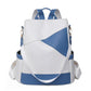 Sac à dos bleu avec ouverture dorsale pratique