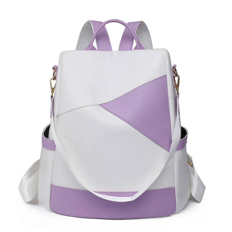 Sac à dos violet, style chic et sécurisé