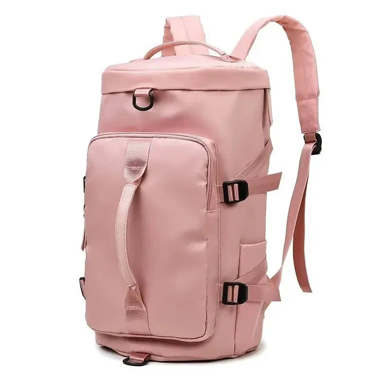 Sac à dos rose avec grande capacité de rangement