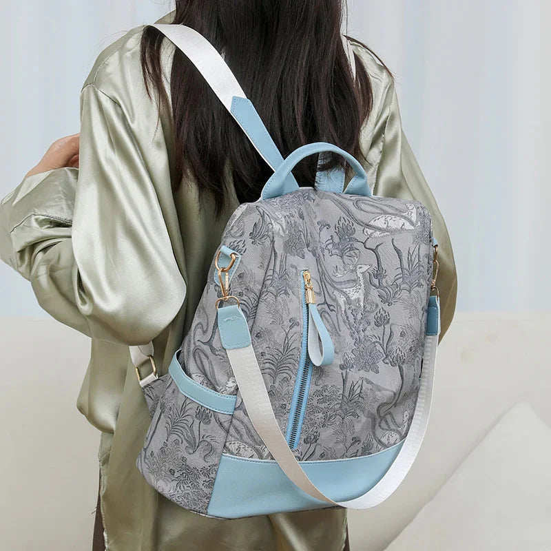 Sac à dos femme avec fermeture éclair arrière sécurisée