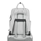 Intérieur du sac à dos montrant les compartiments pour ordinateur et accessoires
