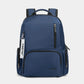 Sac à dos bleu avec plusieurs poches pour organisation