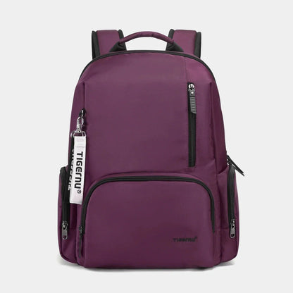 Sac à dos violet pour femme, idéal pour le travail