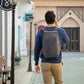 Sac à dos antivol avec fermeture cachée, vue de face