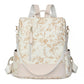 Sac à dos blanc avec design élégant et sécurisé