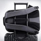 Sac à dos ouvert montrant le compartiment pour ordinateur portable