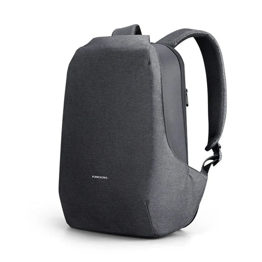 Sac à dos vu de côté, montrant sa silhouette élégante
