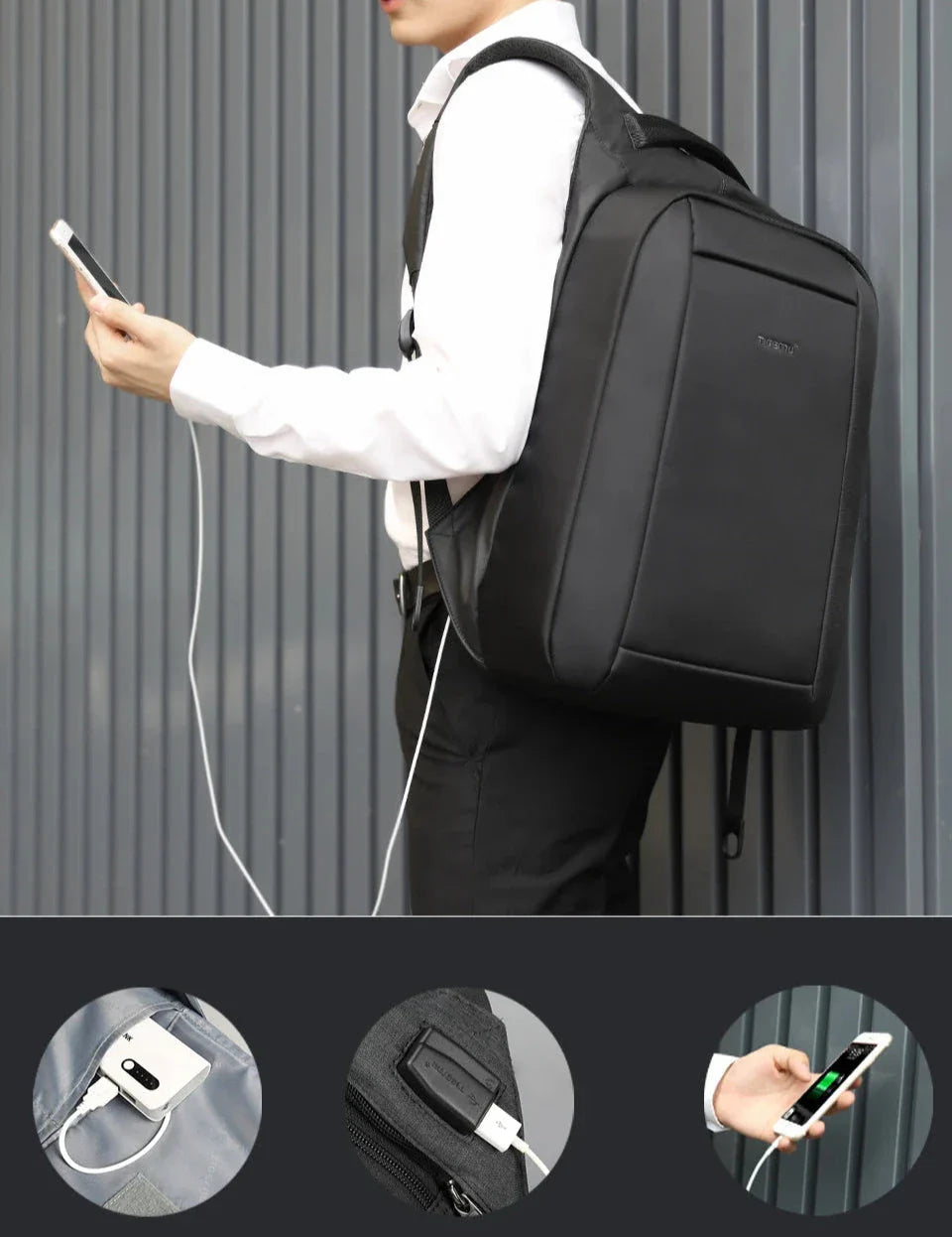 Matériau imperméable du sac à dos en nylon et polyester