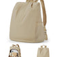 Sac à dos marron avec fermeture dorsale sécurisée