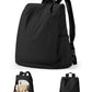 Sac à dos noir, design urbain avec fermeture au dos