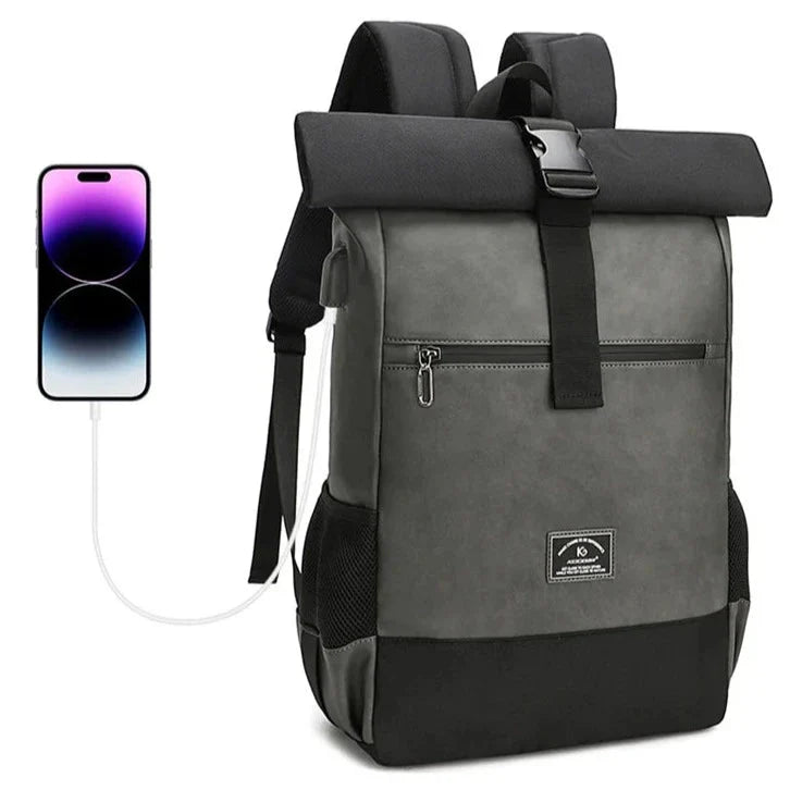 Sac à dos ouvert montrant sa capacité extensible