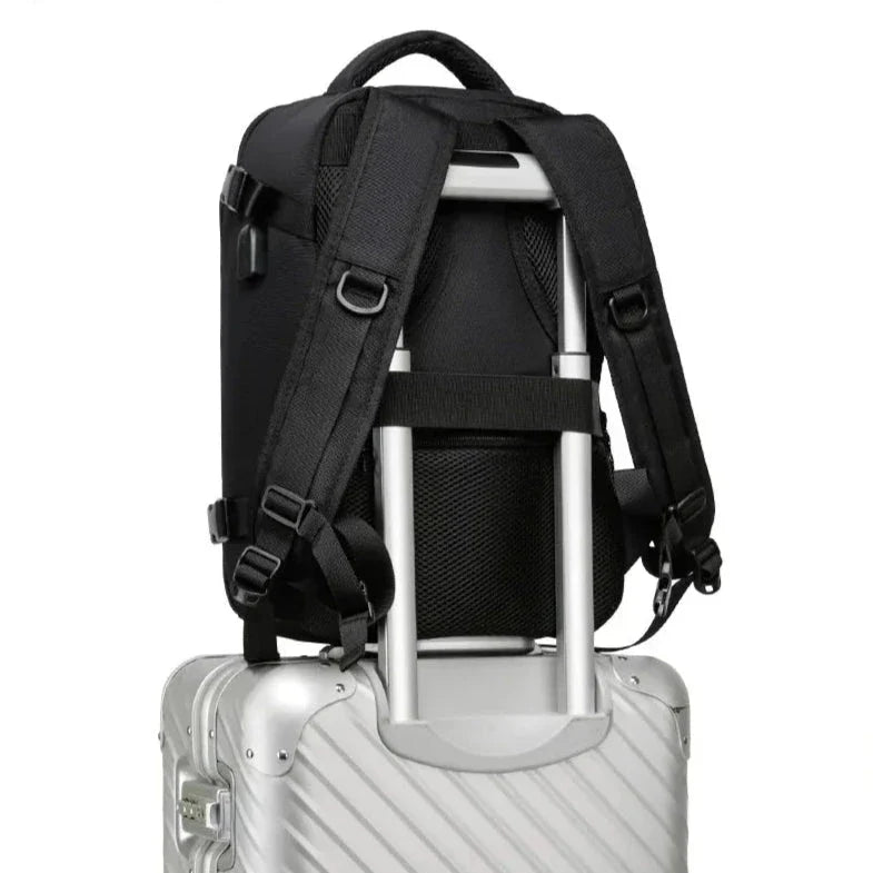 Sac à dos cabine gris avec port USB intégré