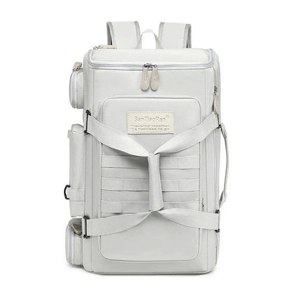 Sac à dos blanc élégant, idéal pour le voyage et le sport