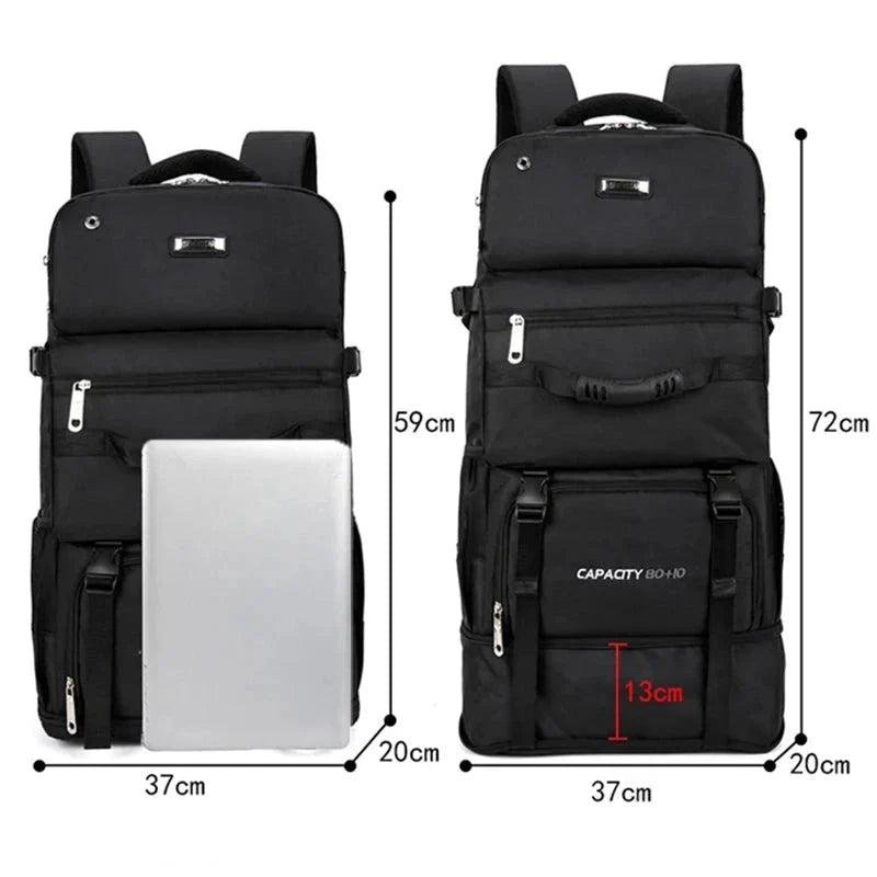 Sac à dos en nylon imperméable avec ceinture de hanche ajustable