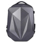 Sac à dos rigide en coloris anthracite avec serrure visible