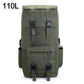Sac à dos 110 litres, vue de face, style militaire