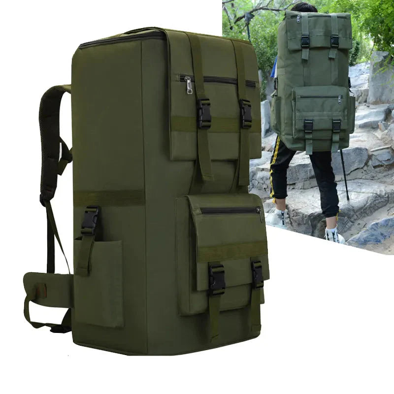 Sac à dos kaki, idéal pour randonnée et camping