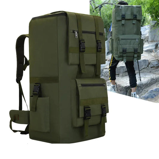 Sac à dos kaki, idéal pour randonnée et camping