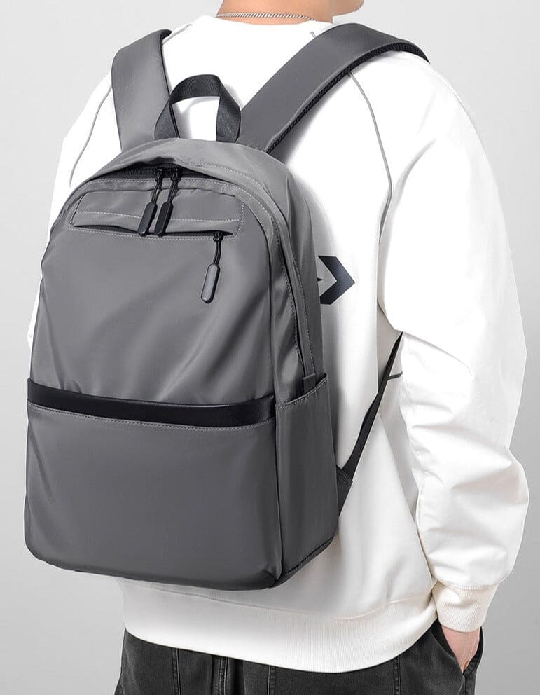 Sac à dos urbain en polyester imperméable, vue de face