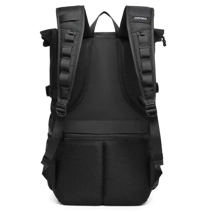 Sac à dos imperméable, fermeture roll top ajustée