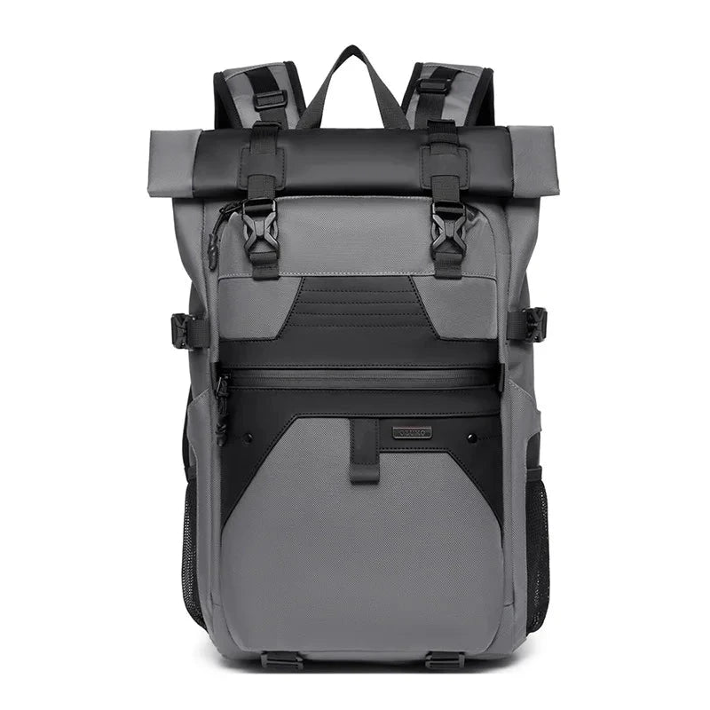Version grise du sac à dos, élégante et moderne