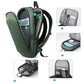 Sac à dos noir avec port USB intégré, vue de face