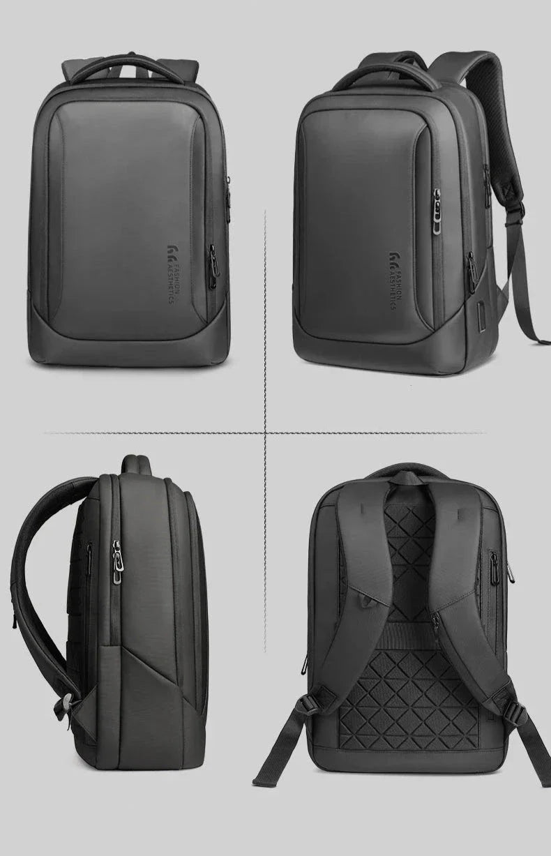 Vue arrière du sac à dos avec poche antivol discrète