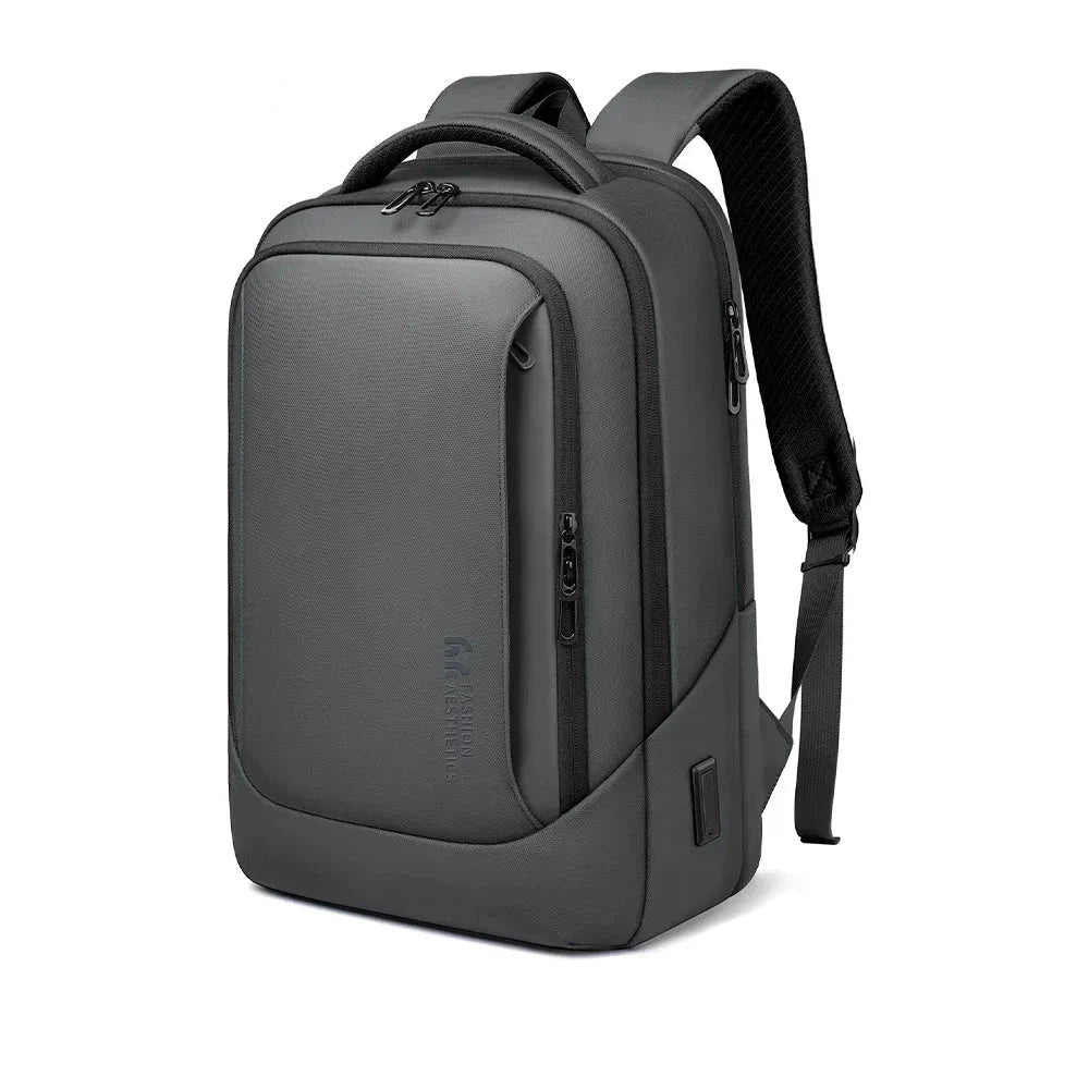 Sac à dos couleur anthracite, élégant et fonctionnel