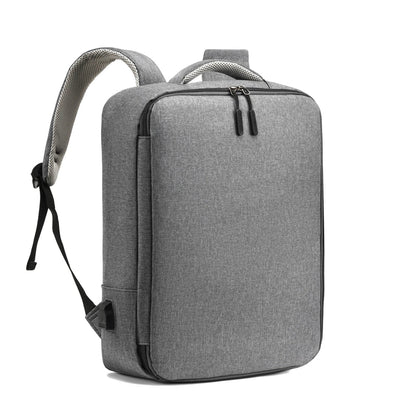 Sac à dos gris avec design moderne et minimaliste