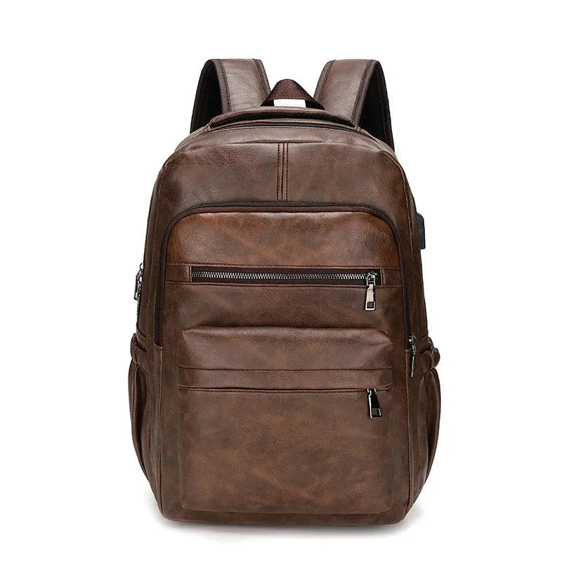 Sac à dos vintage marron, style rétro et moderne