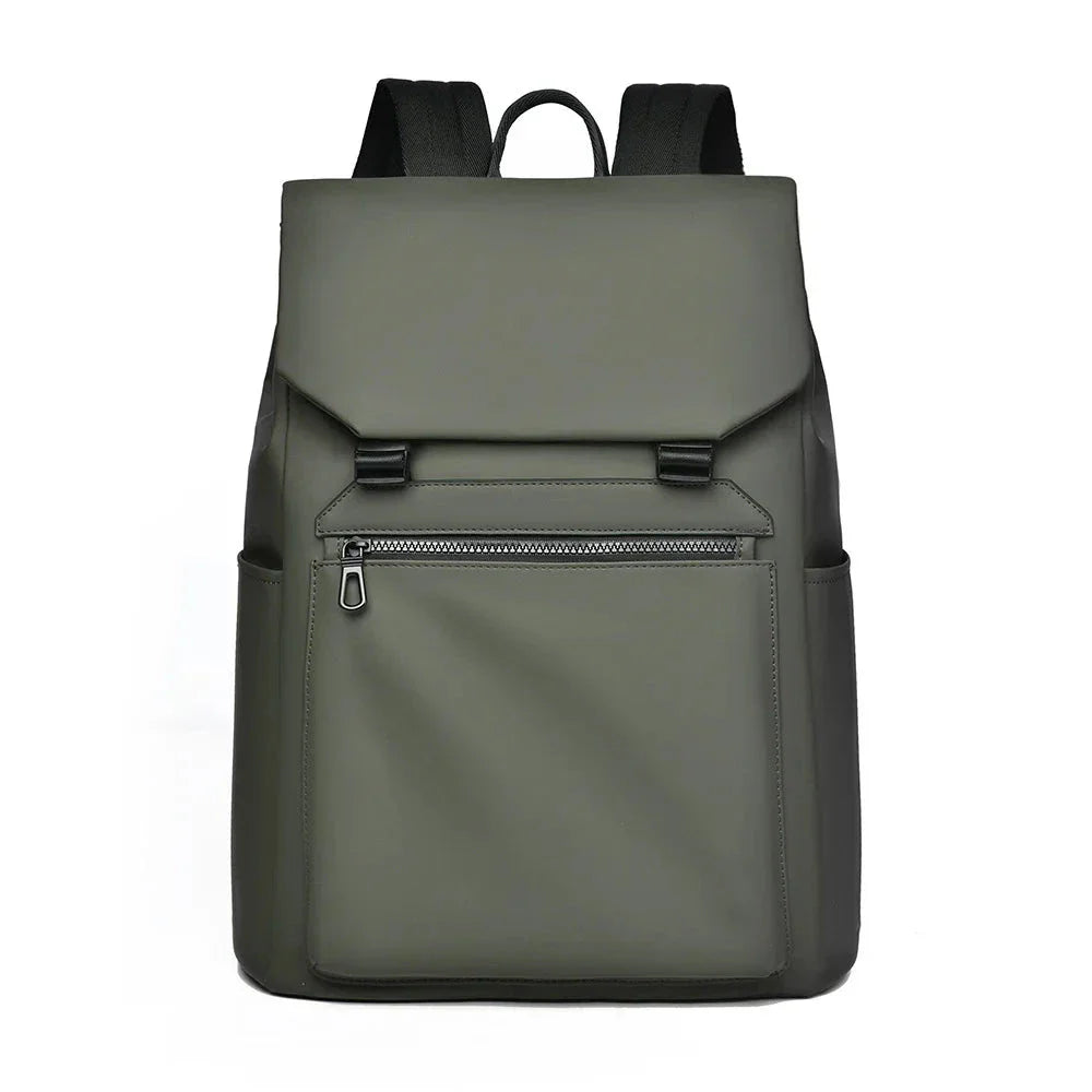 Sac à dos vert, touche de couleur urbaine