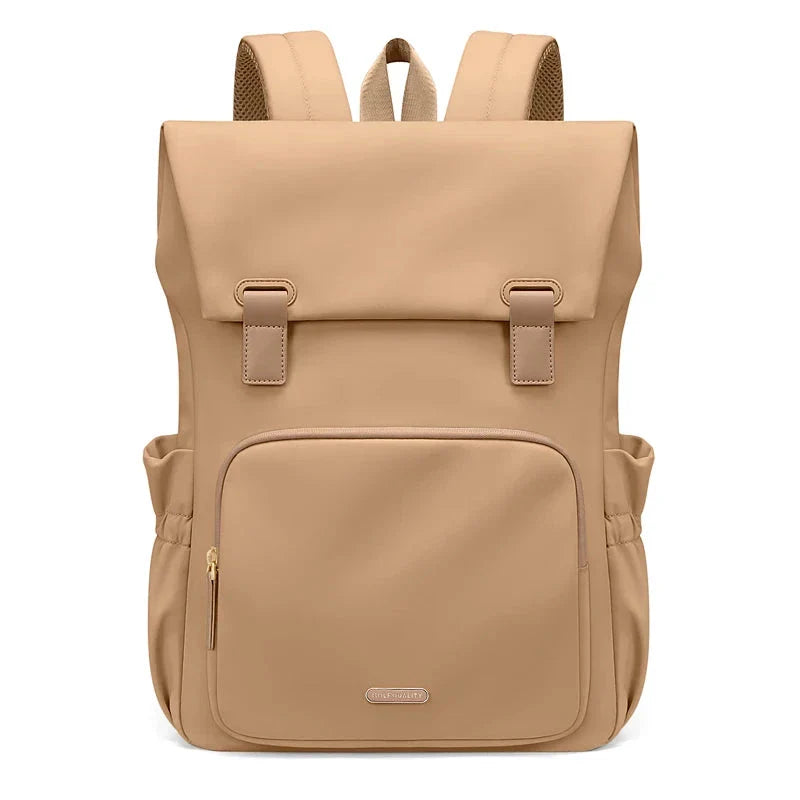 Sac à dos marron avec compartiment pour ordinateur 16 pouces