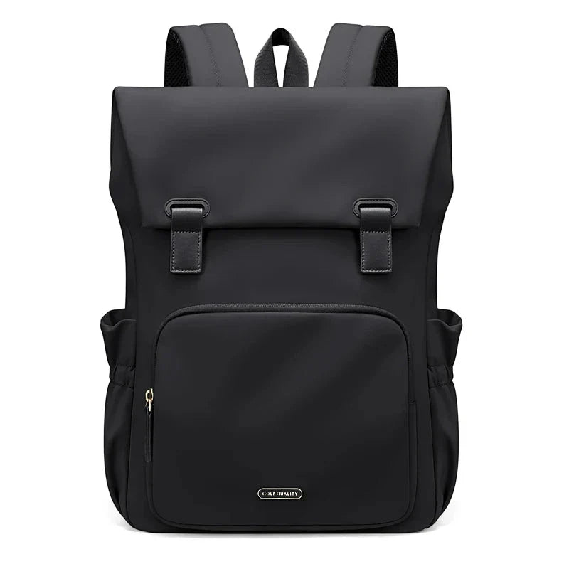 Sac à dos noir imperméable avec design moderne