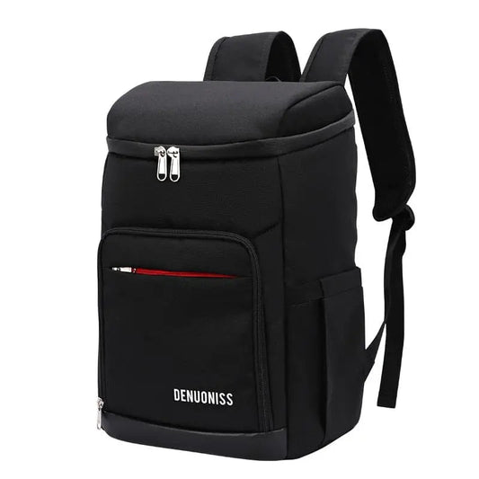 Sac à dos isotherme noir avec sangle pour valise