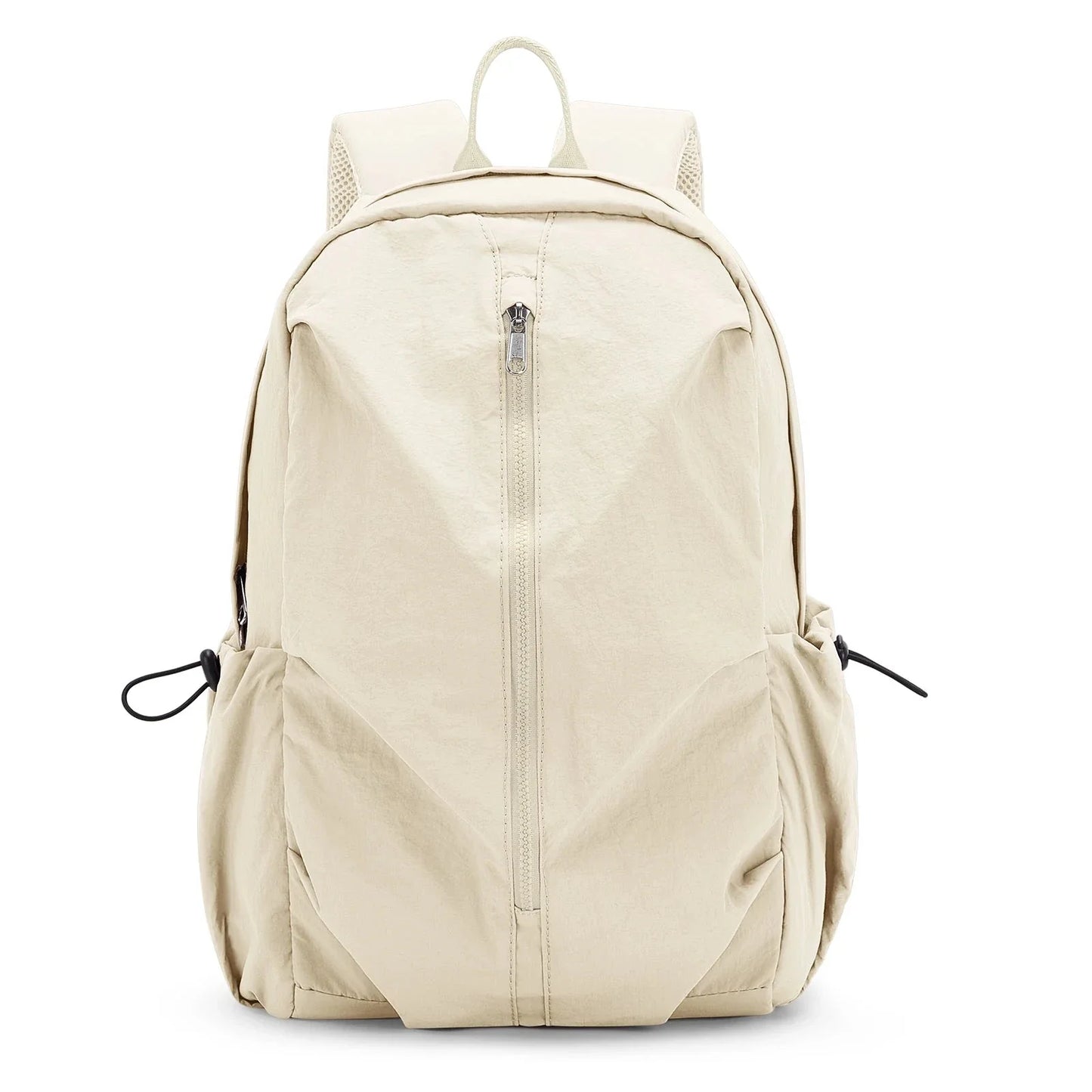 Sac à dos beige, léger et fonctionnel pour le quotidien
