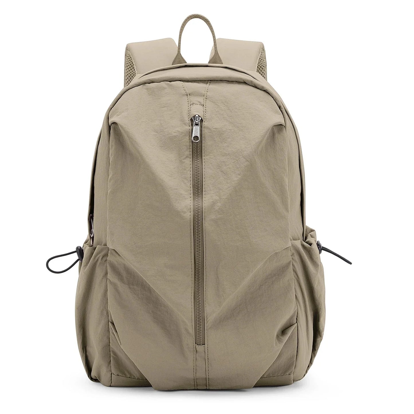 Sac à dos marron, tissu résistant et imperméable