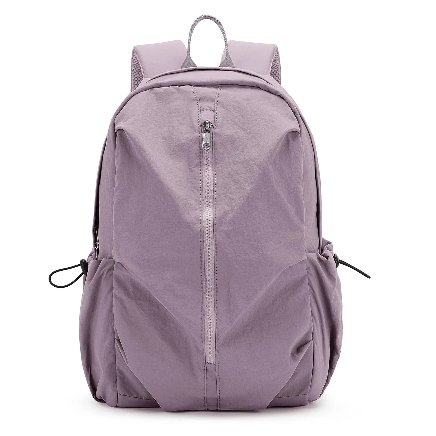 Sac à dos rose pour femme, design moderne et épuré
