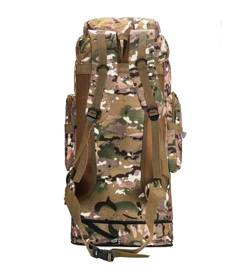 Vue latérale du sac à dos robuste et imperméable