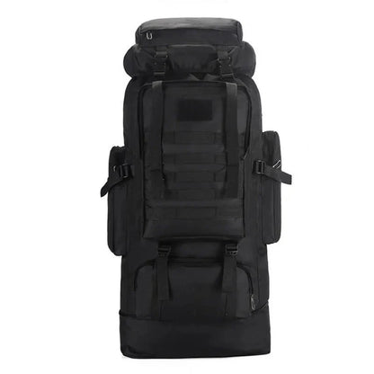 Sac à dos noir avec compartiments multiples