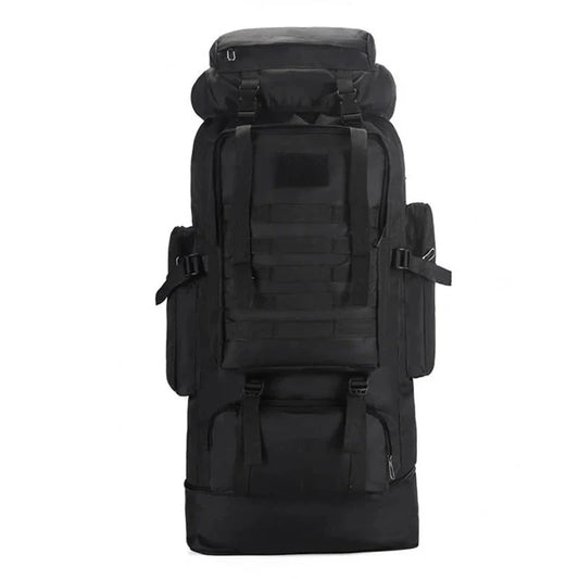 Sac à dos noir avec compartiments multiples