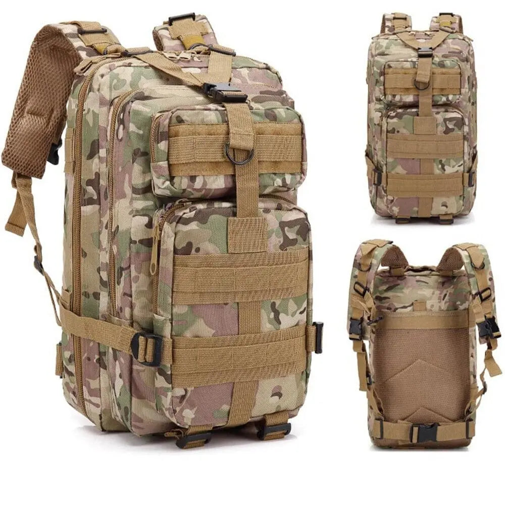 Sac à dos camouflage, idéal pour randonnée et camping