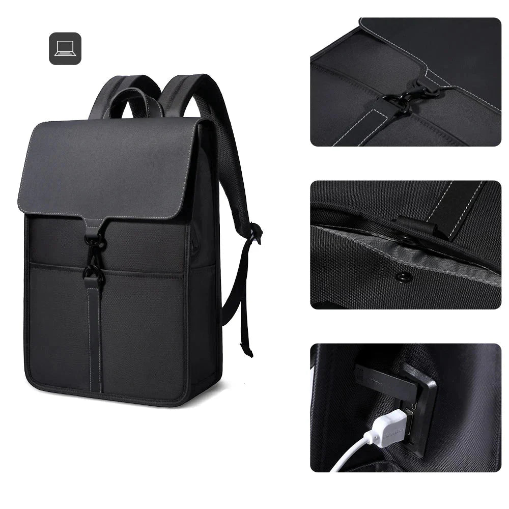 Sac à dos avec port USB intégré et sangle pour valise