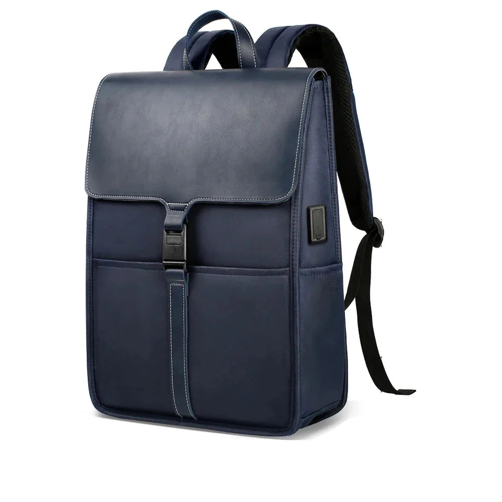 Sac à dos bleu marine avec compartiment pour ordinateur